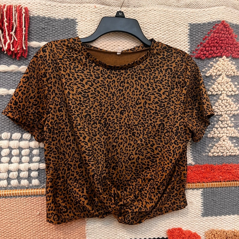 Leopard Print Women's Top